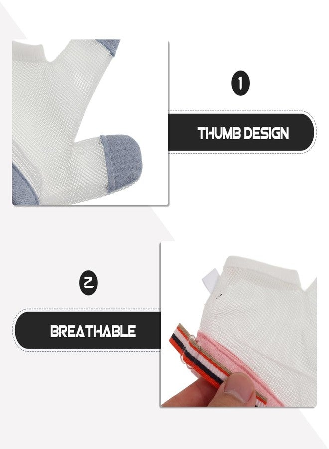 VICASKY قفازات حماية مص الأصابع للأطفال - 2 زوج، قفازات مضادة لمص الأصابع للأطفال، قابلة للتنفس وقابلة للغسل، علاج فعال لعض الأظافر - Image 4