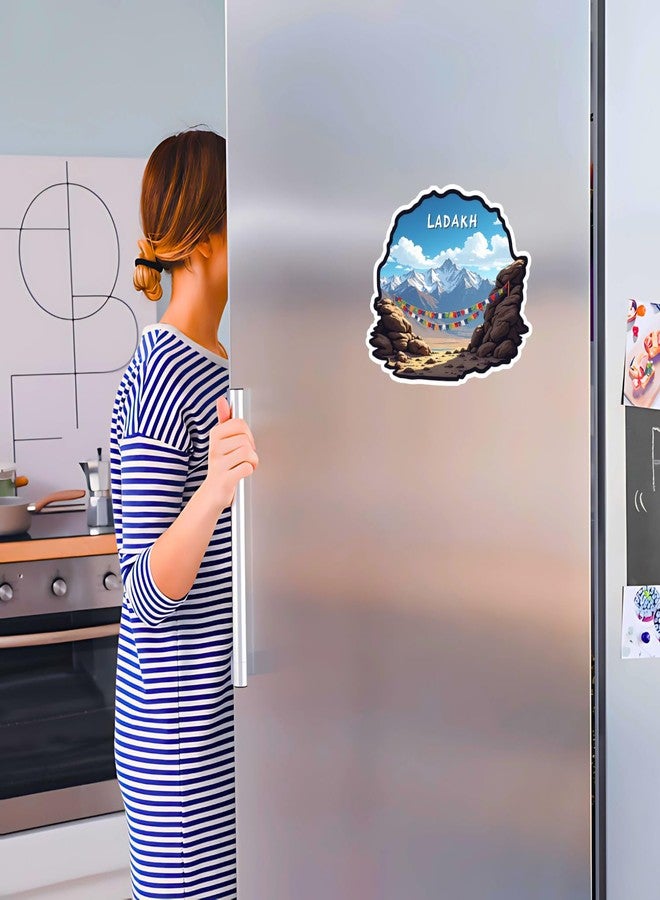 GIFTODAY Souvenir Wooden Fridge Magnet for Refrigerator Stylish - Printed Fridge Decoration Magnet for Kitchen & Home Decor | Perfect Souvenir Gift - Image 2