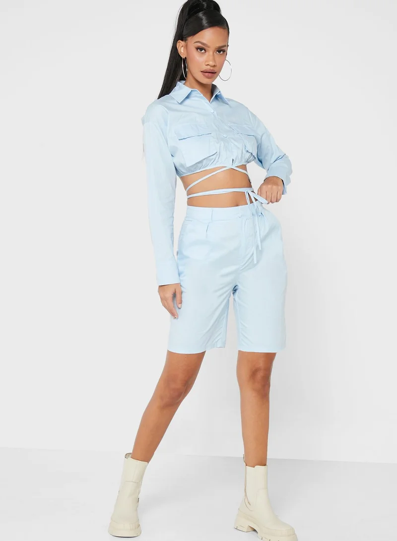 PUBLIC DESIRE Boxy Tailored Midi Shorts