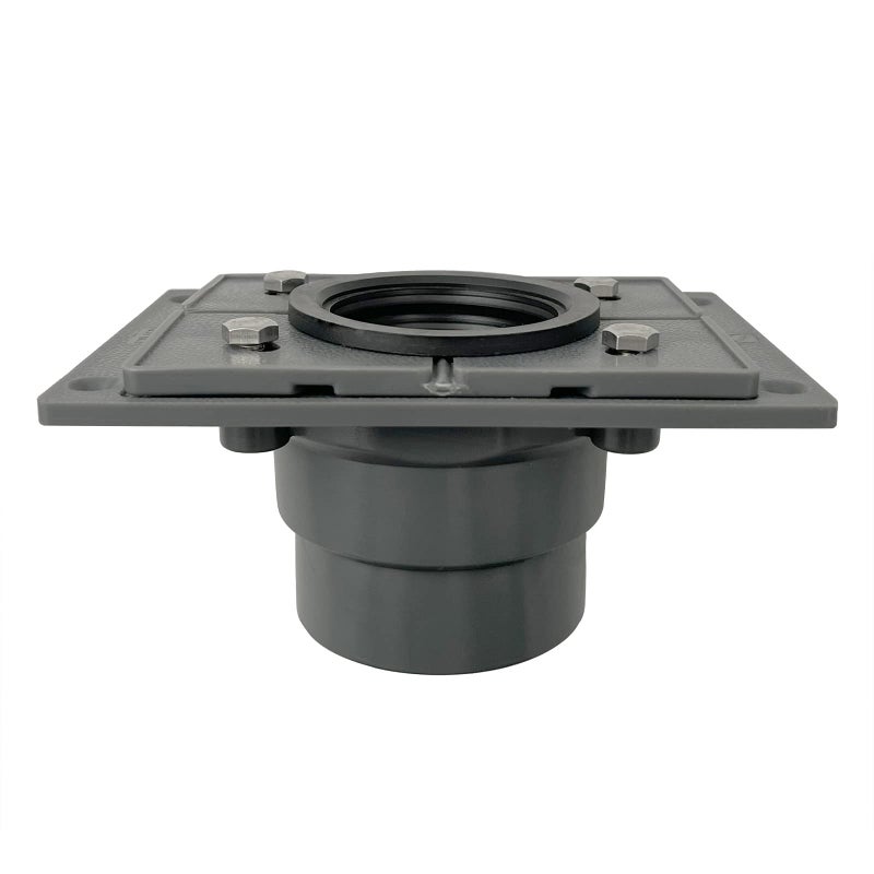 Neodrain PVC Shower Drain Base Kit Include 2 Inches PVC Shower Drain Base Flange, Rubber Coupler Gasket for Square&Linear Drain Installation - Image 2