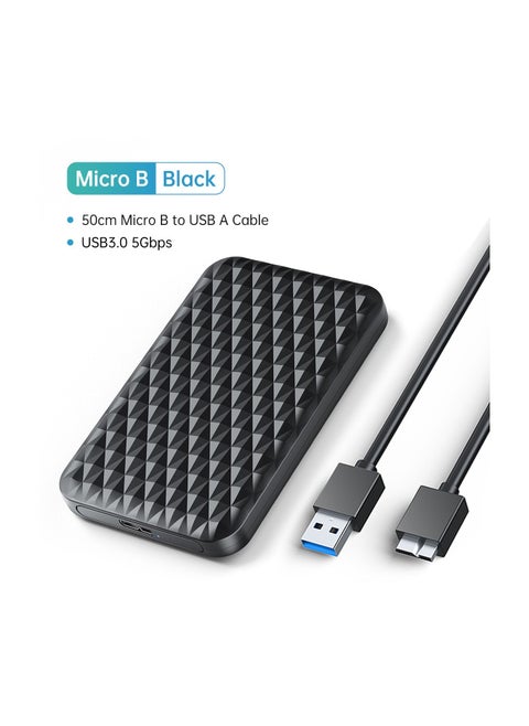 External Hard Drive Enclosure SATA to USB C for 2.5 Inch SSD HDD Hard Drive Case SATA HD Externo For PC