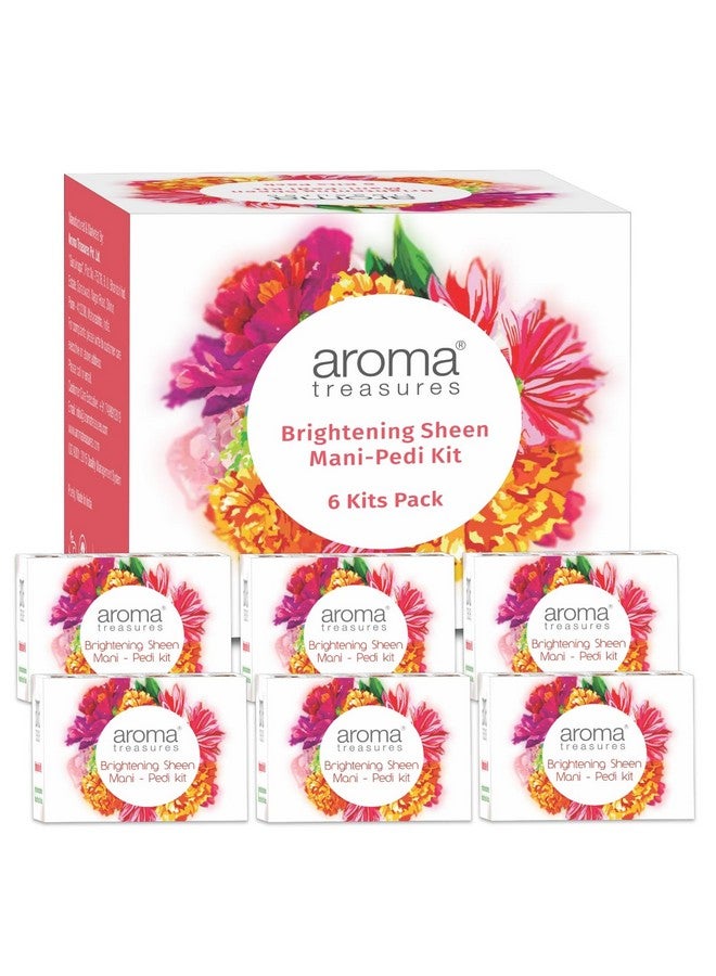 Aroma Treasures Brightening Sheen Manipedi Kit: Natural Fruitinfused Manicure And Pedicure Kit With Arbutin Lavender Orange Lemongrass And Kokum Butter For Radiant Even Skin Tone ( Pack Of 6) - Image 1