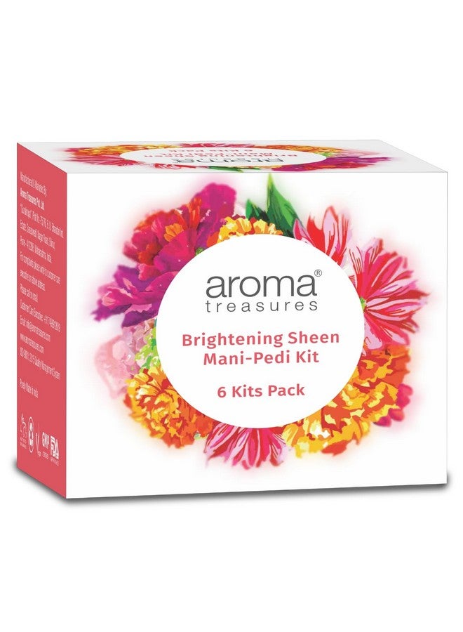 Aroma Treasures Brightening Sheen Manipedi Kit: Natural Fruitinfused Manicure And Pedicure Kit With Arbutin Lavender Orange Lemongrass And Kokum Butter For Radiant Even Skin Tone ( Pack Of 6) - Image 2