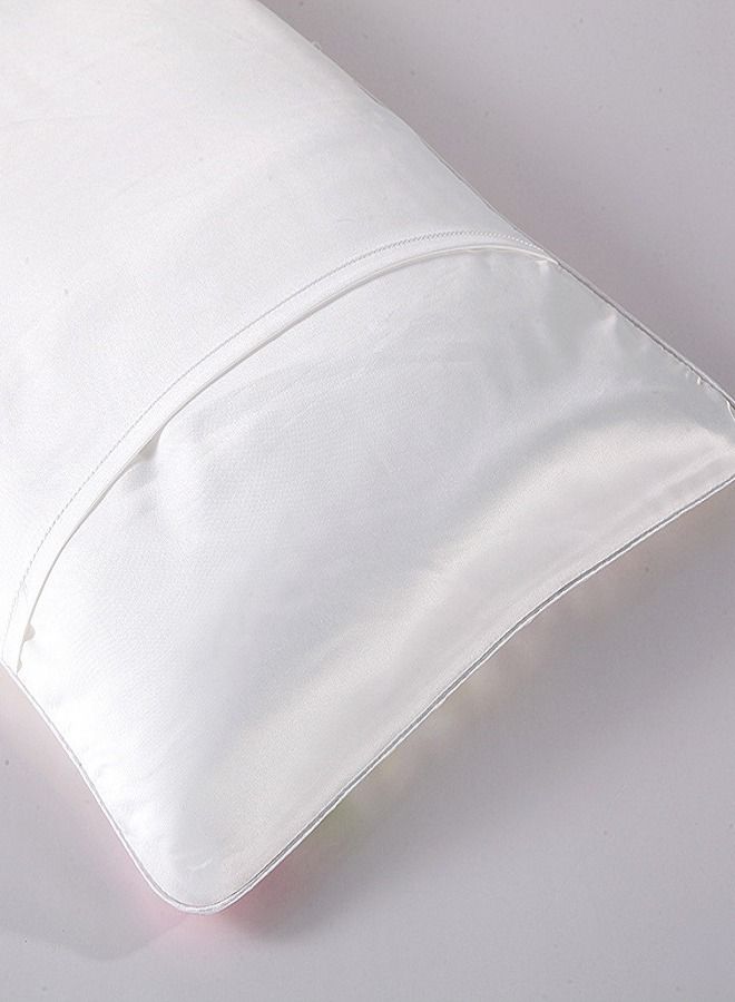 Lisesilk 2 Picec 6A Grade 22 Momme 100% Mulberry Silk Baby Silk Pillowcase 30*50 cm Yellow - Image 5