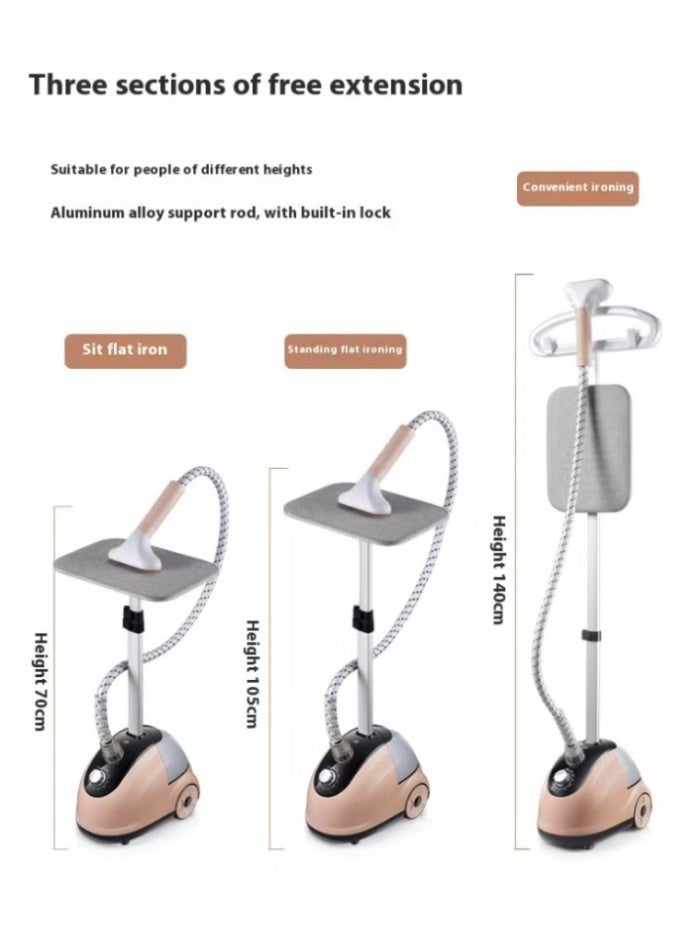 الديار مكواة بخارية للملابس احترافية، 2 في 1، بقوة 2000 واط مع لوح كوي و10 مستويات لضبط البخار، حمالة ملابس قابلة لضبط الارتفاع، تسخين سريع في 26 ثانية مع خزان ماء سعة 2 لتر. - Image 4