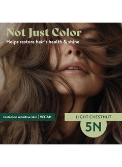 Herbatint Permanent Hair Dye - 5N Light Chestnut - For Up To 100% Gray Coverage of Resistant Gray Hair - Ammonia-Free, Alcohol-Free & Vegan - Salon Influenced Hair color 5.75 fl oz (4 Pack)  - Image 4