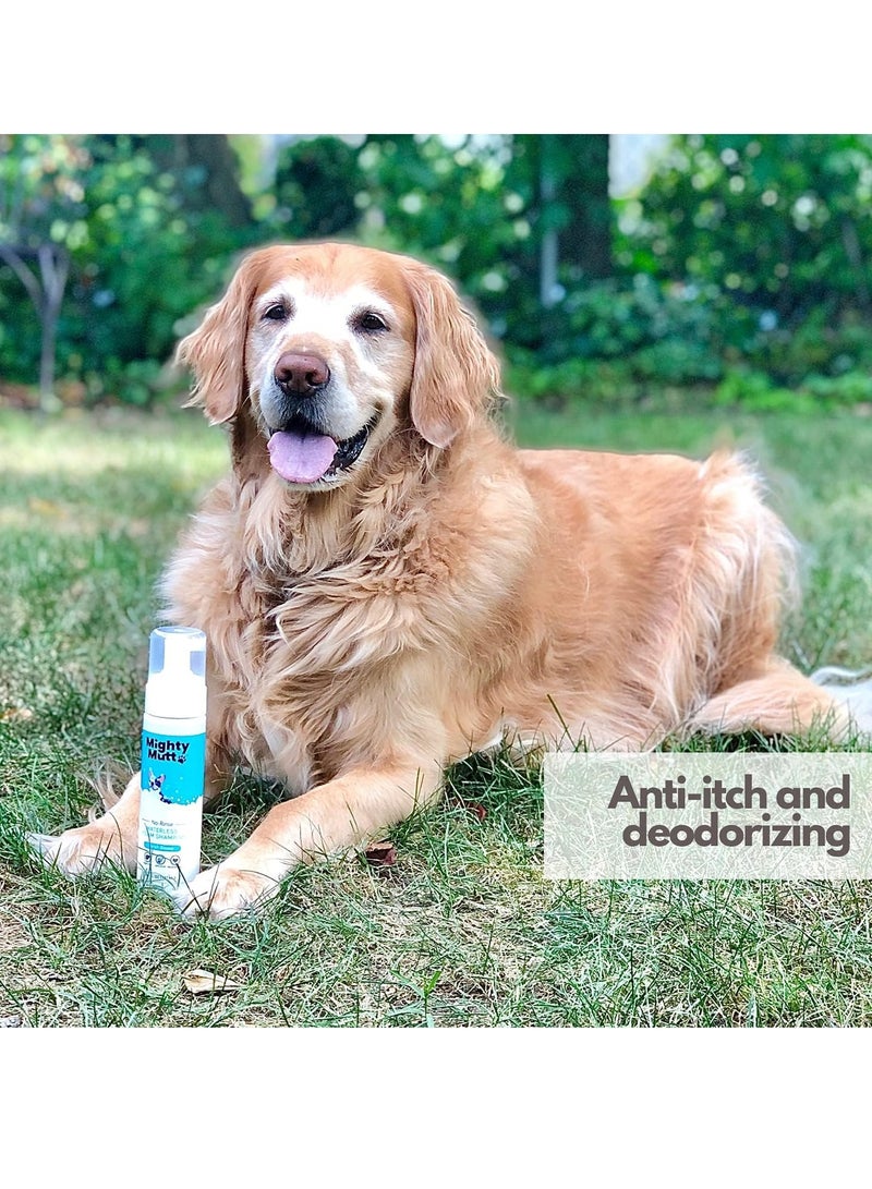 Mighty Mutt Hypoallergenic Waterless Shampoo For Dogs Dry Shampoo For Dogs Waterless Foam No Rinse Anti Itch Soothing And Deodorizing 8Oz - Image 5