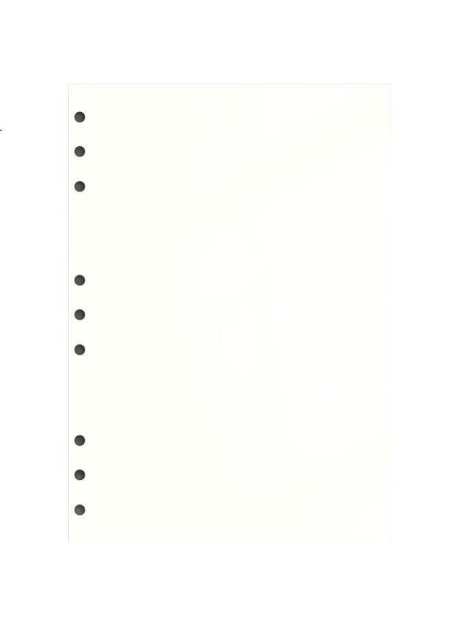 Longe Langjie B5 Loose-Leaf Notebook Refill, 9-Hole Refill Paper, Replacement Pages For Notebooks, Blank Refill, 80 Sheets/Book, Customizable - Image 2