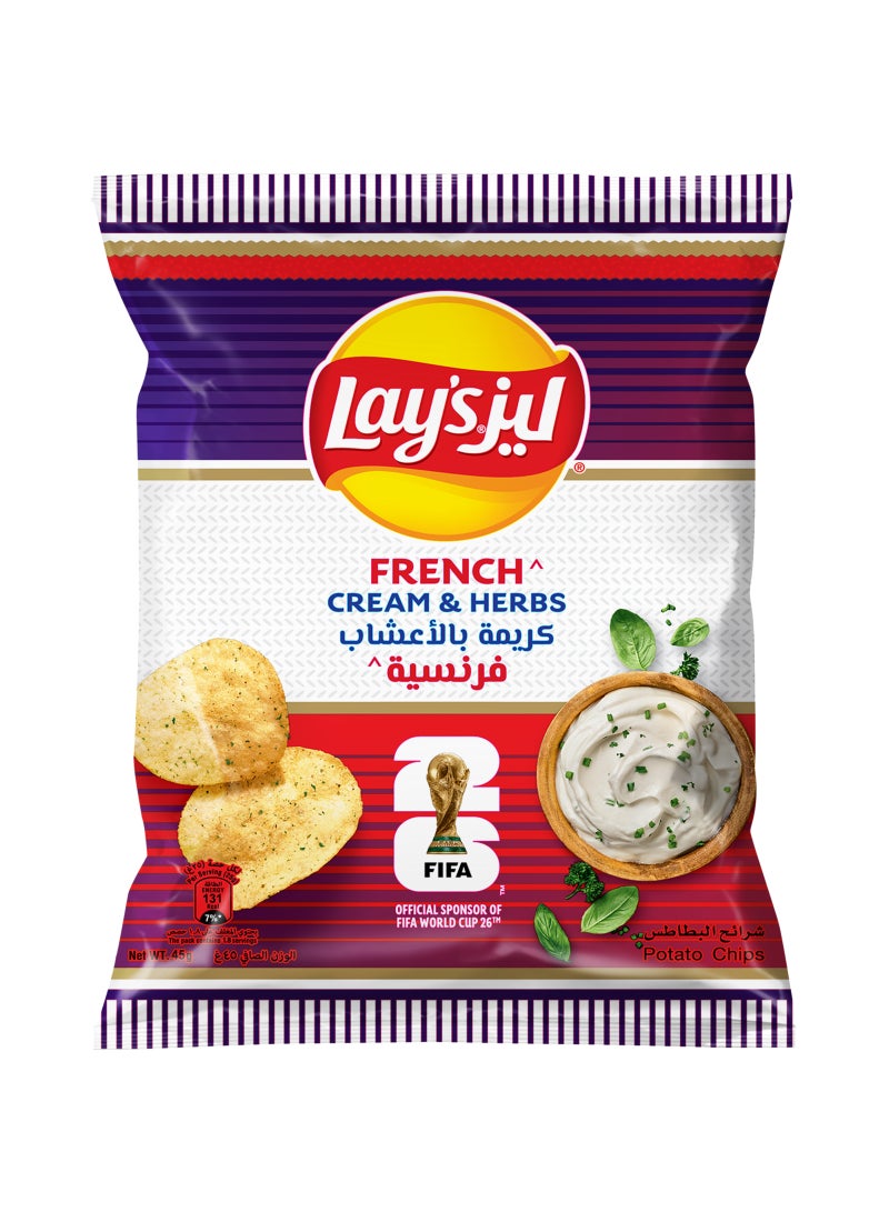Lay's French Cream & Herbs Potato Chips - Image 1