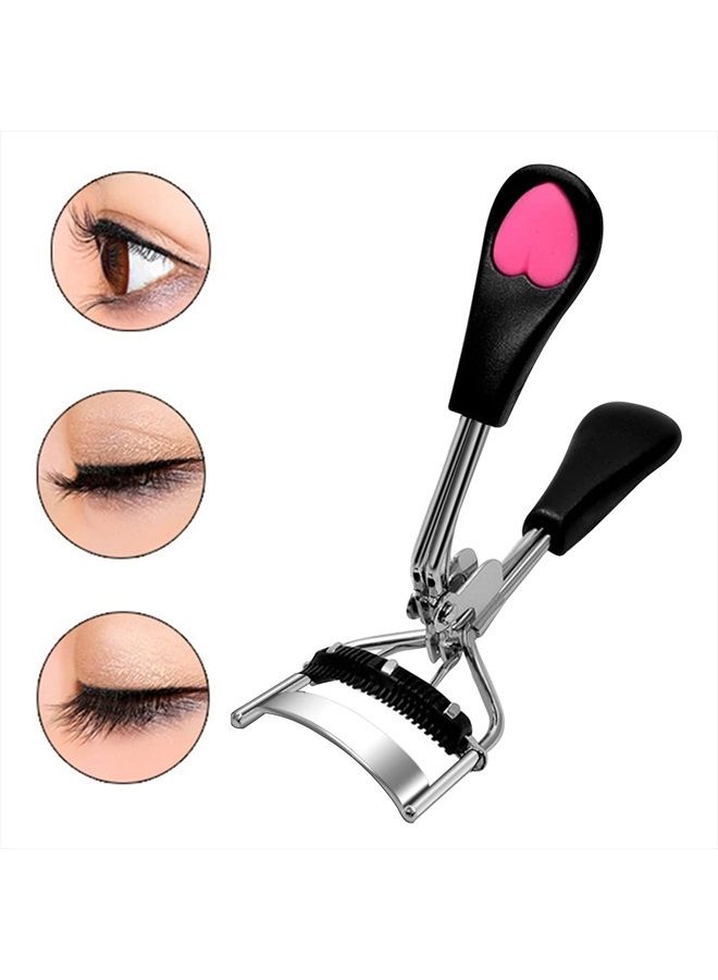 Pinkiou Eyelash Curler With Brush Mascara Muffle False Eyelashes Accessory Best Professional Tool for Lashes Curls Without for Daily Makeup - Image 2