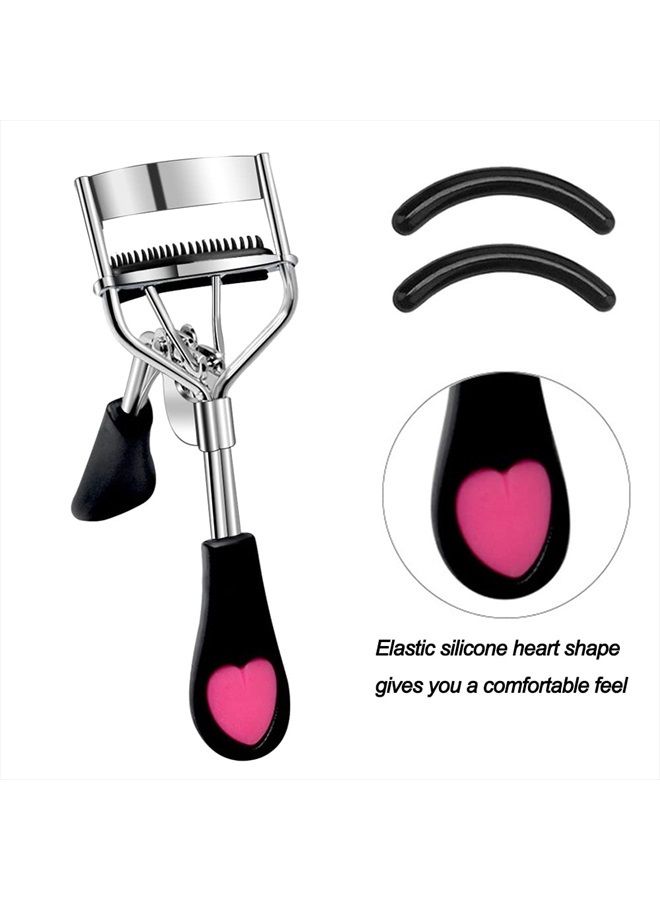 Pinkiou Eyelash Curler With Brush Mascara Muffle False Eyelashes Accessory Best Professional Tool for Lashes Curls Without for Daily Makeup - Image 4