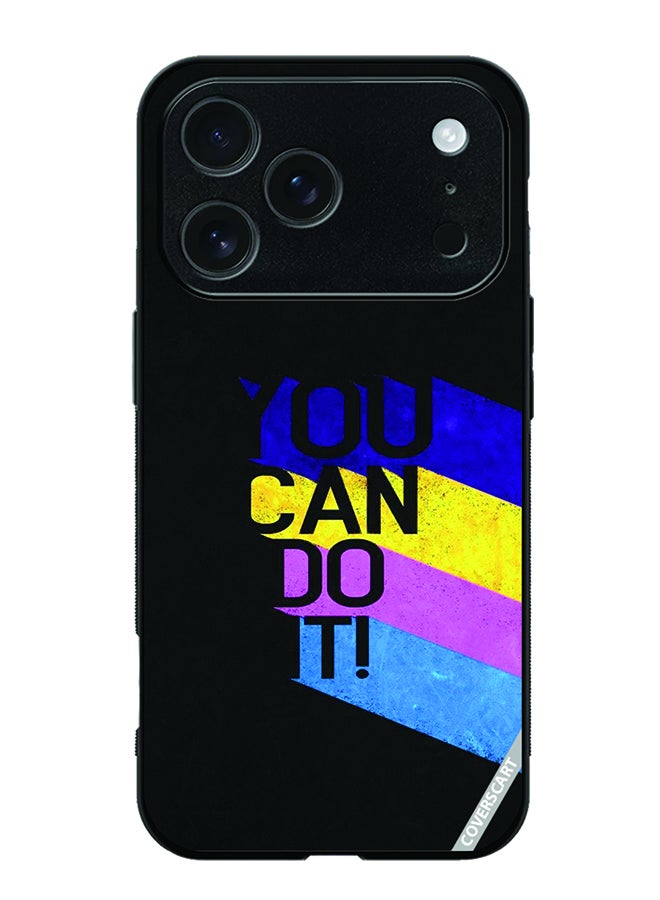 COVERSCART Protective Case Cover For Apple iPhone 17 Pro Max You Can Do It Design Black