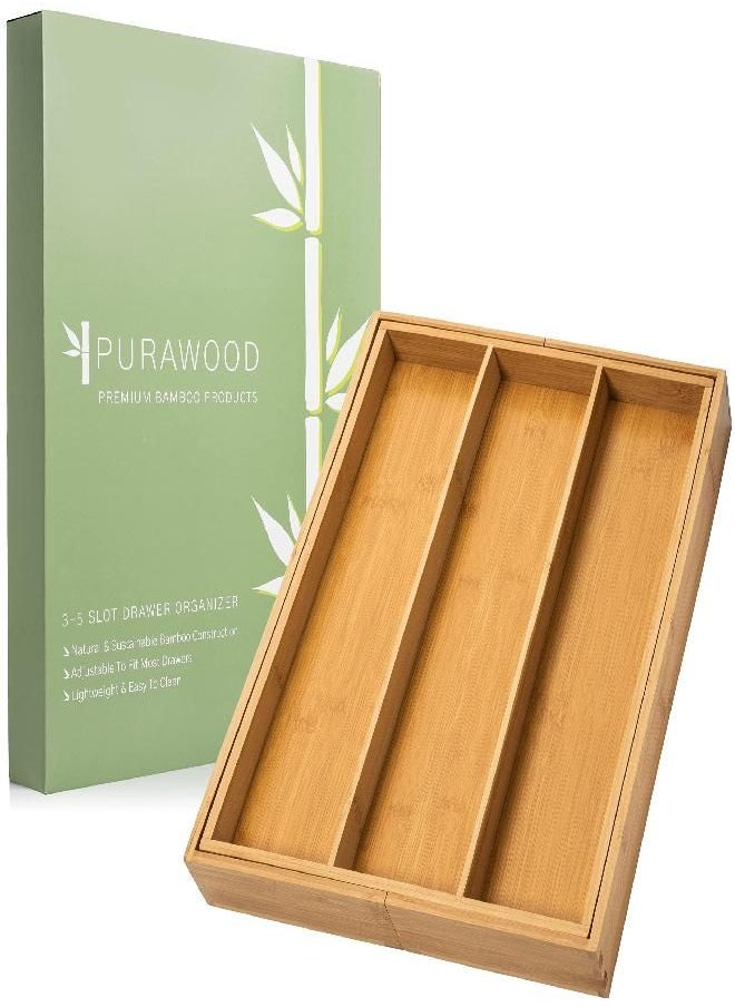Royal Craft Wood - ROYAL CRAFT WOOD Luxury Spice Drawer Organizer for Kitchen - Bamboo Spice Rack Organizer for Drawer for Deep Drawers (17"x13.5") - Image 1