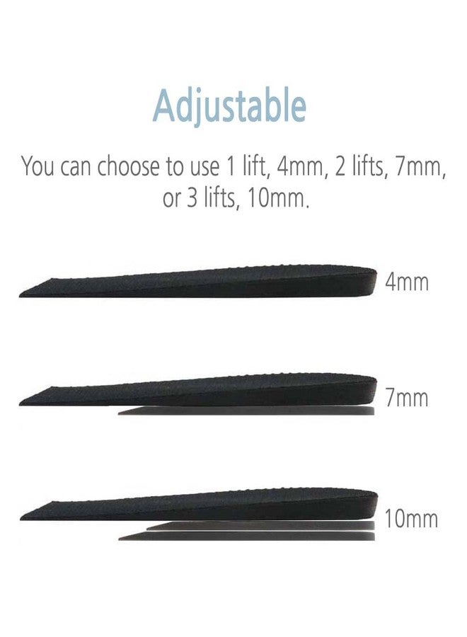 BalanSole Left 4mm(1/8") Limb Leg Length Discrepancies Corrective Heel Inserts Insoles with Shoe Fillers for Uneven HIPS (1 Left + 2 Layer Lift) - Image 2