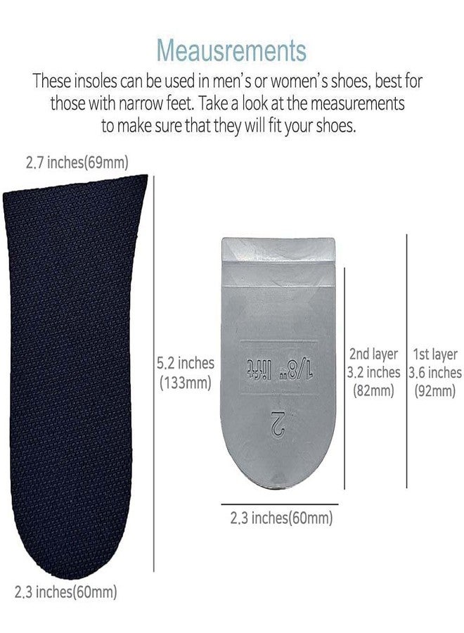 BalanSole Left 4mm(1/8") Limb Leg Length Discrepancies Corrective Heel Inserts Insoles with Shoe Fillers for Uneven HIPS (1 Left + 2 Layer Lift) - Image 3