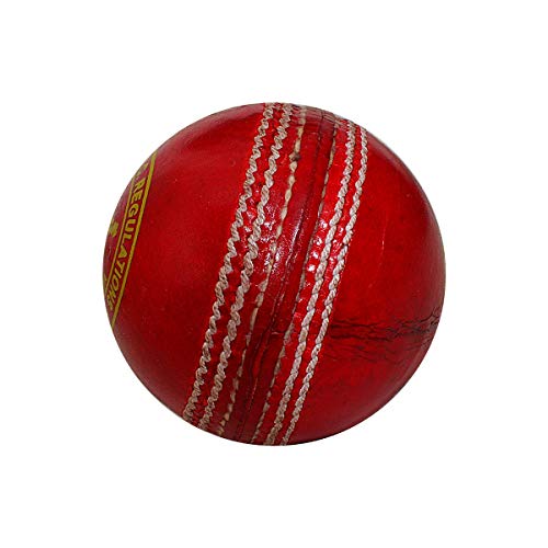 Gunn & Moore GM 1600471 Clubman Leather Cricket Ball (Red, Junior, Senior) - Image 3