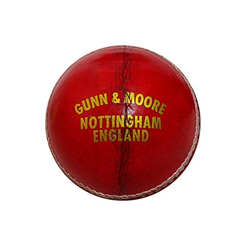 Gunn & Moore GM 1600471 Clubman Leather Cricket Ball (Red, Junior, Senior) - Image 4