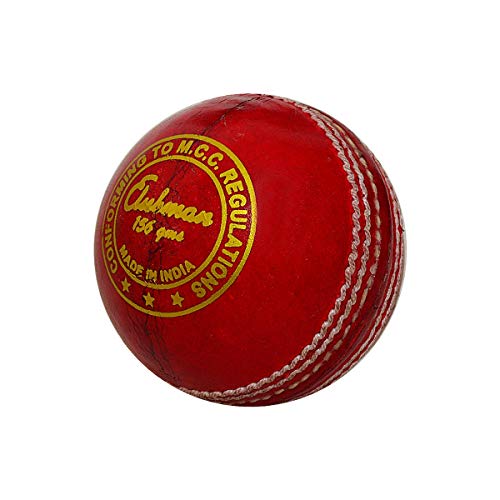 Gunn & Moore GM 1600471 Clubman Leather Cricket Ball (Red, Junior, Senior) - Image 2