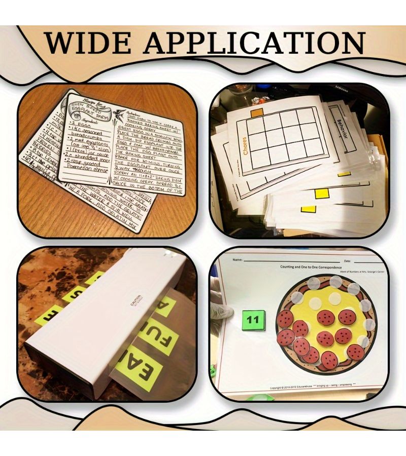 6pcs A4 Size Highly Transparent Hot Laminating Film For Protecting Precious Photos - Image 4