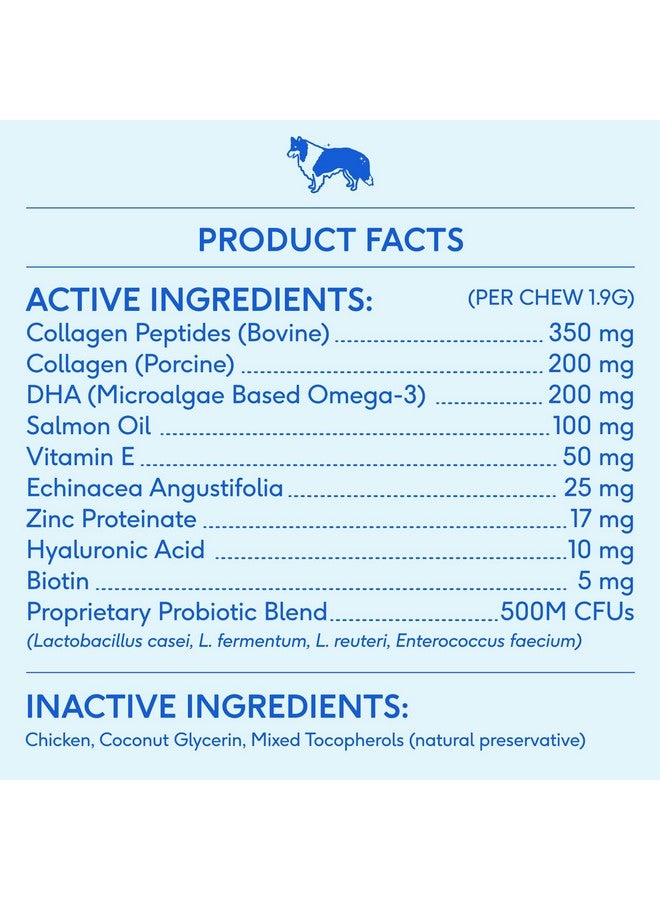Native Pet Omega Skin and Coat Chews for Dogs - Dog Skin and Coat Supplement for Healthy, Shiny Fur, Reduce Shedding and Dry Spots - Made with Omega 3 Fish Oil and Wild-Caught Salmon Oil - 30 Chews - Image 5