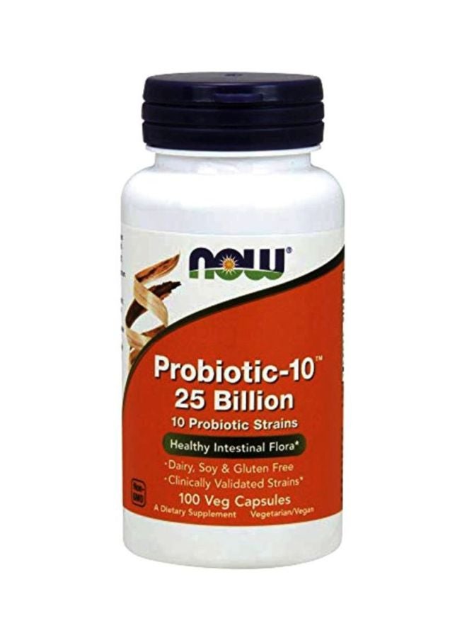 Now Foods Probiotic-10 Dietary Supplement - 100 Veg Capsules - Image 1