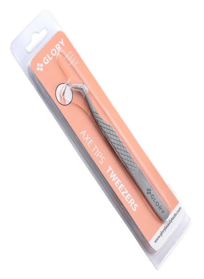 Glory Axe Tips Volume Boot Tweezer, Professional Lash Tweezers for Volume Eyelash Extensions, Stainless Steel Tool for Lash Artists and Professionals - Image 3