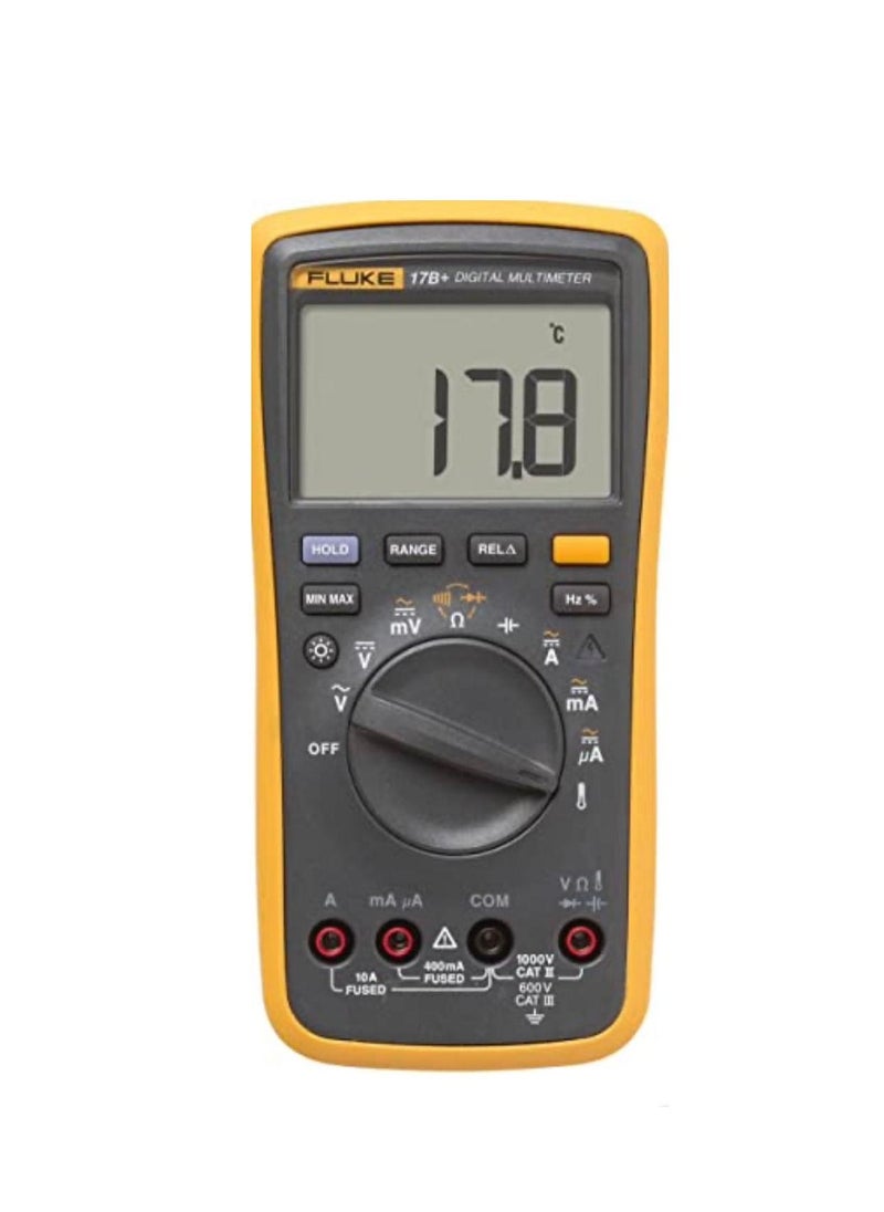 FLUKE - Fluke 17B+/IN CATIII Digital Multimeter,4404231 - Image 1