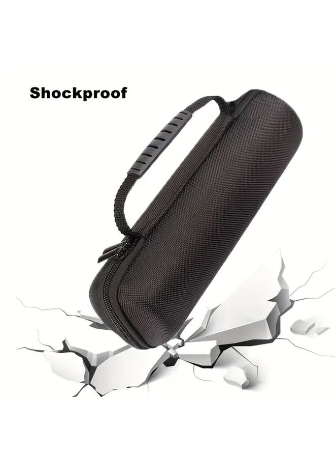 Black Shockproof Travel Speaker Case For JBL Flip Series Multiple Compartments - Image 4