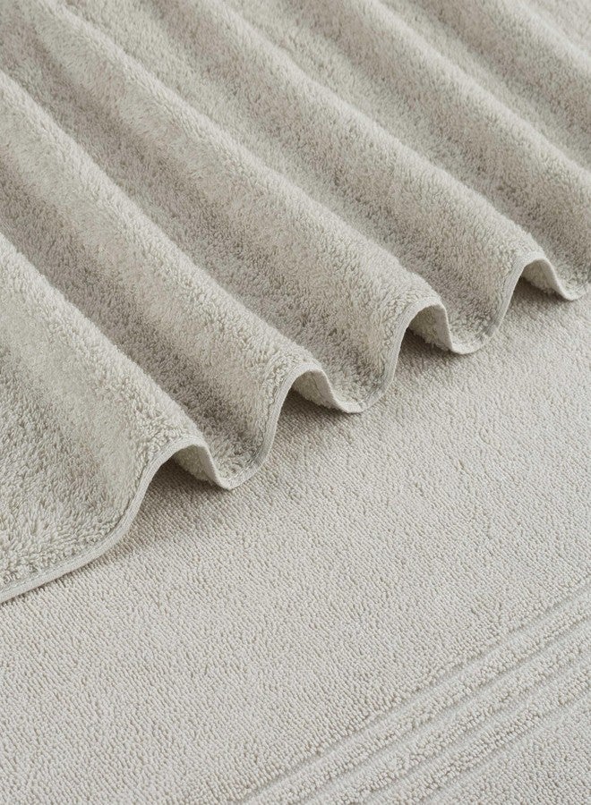 Southern Tide Oversized Bath Towel - 33" x 65" - Plush, Absorbent Cotton Blend with Intelliweave™ - Low Lint, Fade Resistant, Embroidered Skipjack Logo - Soft Coastal Comfort - Gray - Image 2