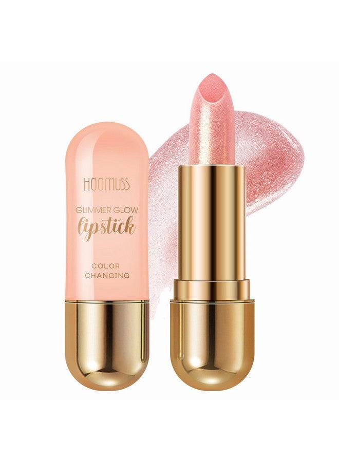 HOOMUSS Glimmer Balm, Tinted Lip Balm Long Lasting Ph Lipstick, Color Changing Lipstick Natural Chapstick, Glitter Pink Shade Lipstick (Unicorn) - Image 2
