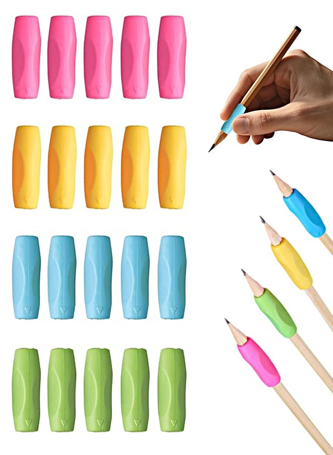 20PCS Pen Grips , Ergonomic Silicone Finger Cushion for Writing, Pencil Grippers - Image 1