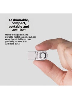 Generic U Disk 32g Lettering 64g3.0 Mini Metal USB Gift Car Music High Speed 128g Waterproof 16g-color:white-capacity:64GB  - Image 2
