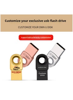 Generic U Disk 32g Lettering 64g3.0 Mini Metal USB Gift Car Music High Speed 128g Waterproof 16g-color:white-capacity:64GB  - Image 4