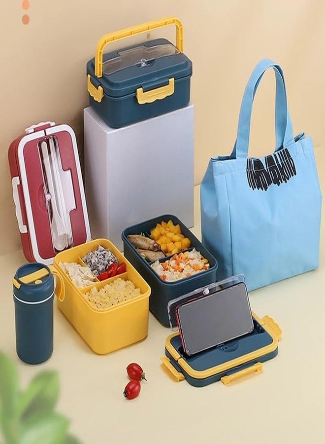 FAGVA 8 Lunch Box 1500 ML Microwave-Heated Lunch Container with Secure Lid use for Kids and Adults Lunch Box use for School, Office, Camping, Picnic Ideal for Keeping Food Fresh(1 pcs) - Image 3