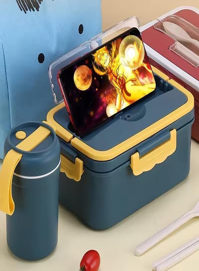 FAGVA 8 Lunch Box 1500 ML Microwave-Heated Lunch Container with Secure Lid use for Kids and Adults Lunch Box use for School, Office, Camping, Picnic Ideal for Keeping Food Fresh(1 pcs) - Image 5