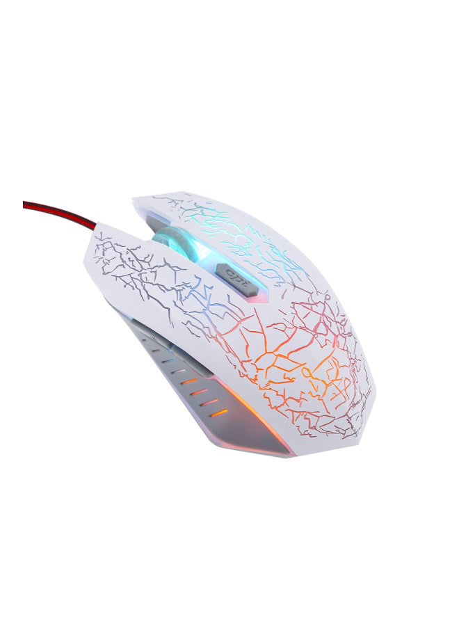 Loquat Wired Optical Gaming Mouse White - Image 2