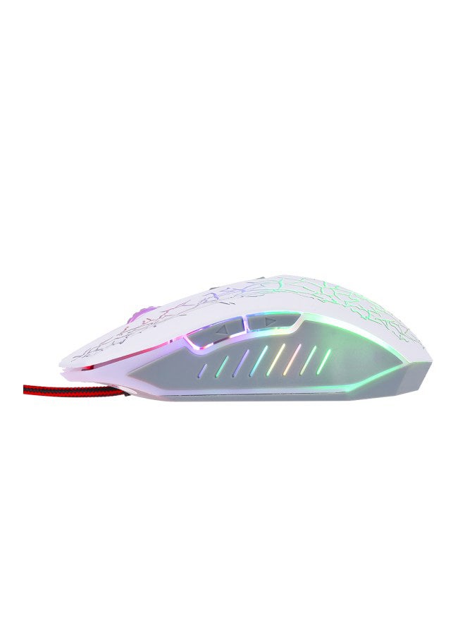 Loquat Wired Optical Gaming Mouse White - Image 4