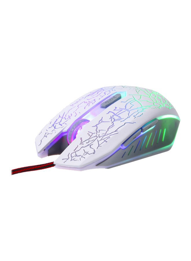 Loquat Wired Optical Gaming Mouse White - Image 1