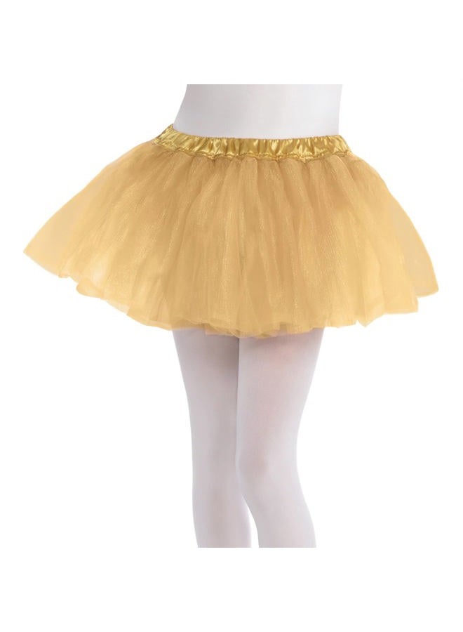 Amscan Kids Gold Tutu Skirt (One Size Fits Most) - 1 Pc. - Gorgeous Design, Perfect For Dress-Up, Dance & Parties - Image 2