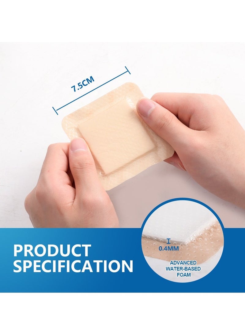 Sumifun Sterile Self-Adhesive Silicone Gel Wound Dressing, Wound Protection Patch, Shockproof, Waterproof, Anti-Friction Care Patch, 5 Pieces - Image 5