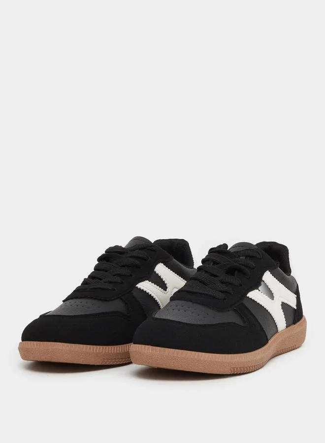 Styli Styli Panelled Lace Up Sneaker
