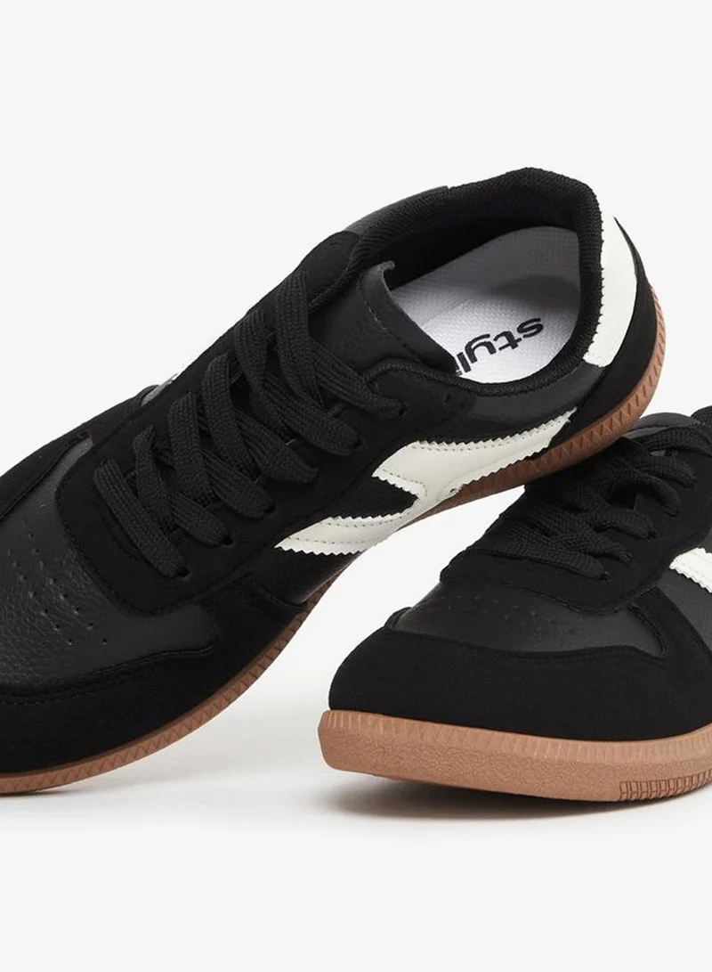 Styli Active  Panelled Lace Up Sneaker for Women | Best Price UAE