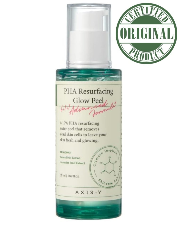 AXIS-Y PHA Resurfacing Glow Peel for Gentle Exfoliation & Radiant Skin - Image 1