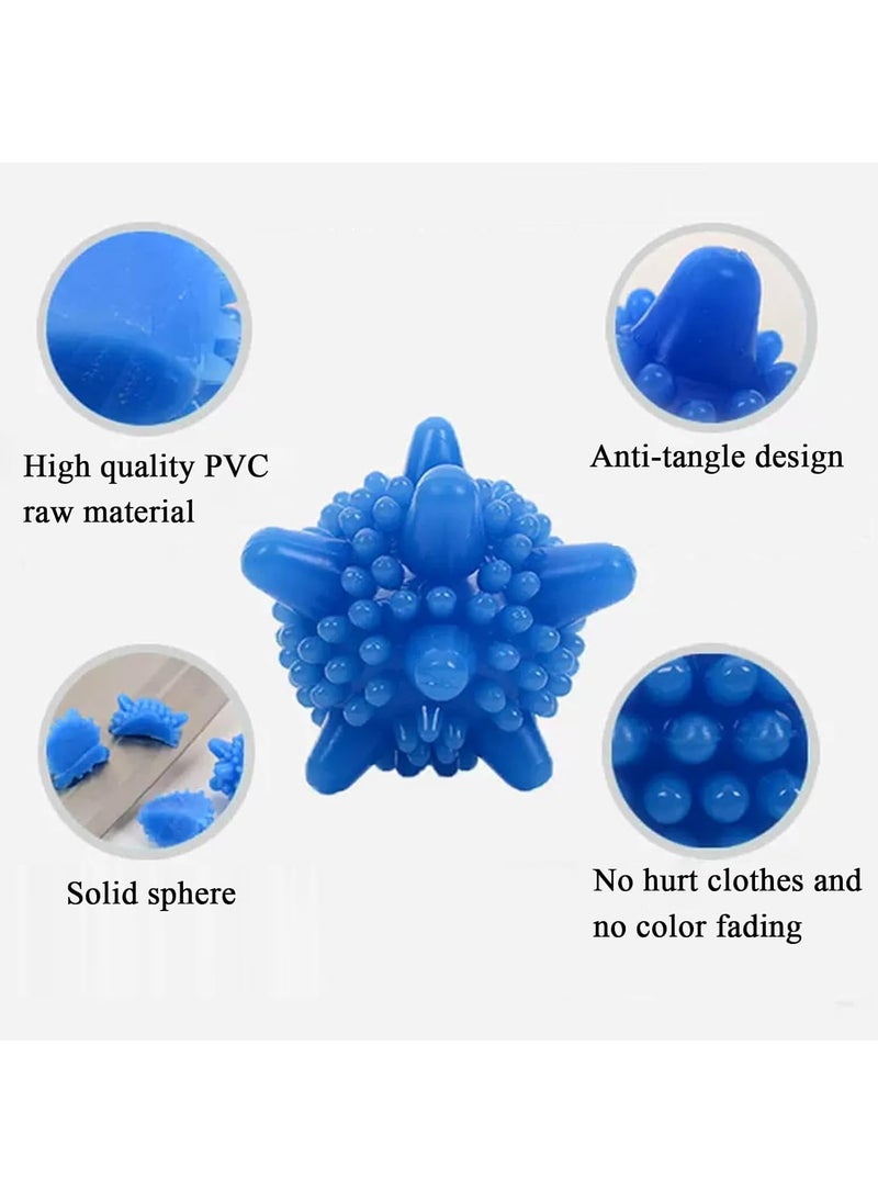 LUXERA LUXERA Premium PVC Reusable Long Lasting AntiScratches Laundry Washing Dryer Colorful Ball for Tangle Free Clothes Laundry Accessories for Fabric Scrubbing 8  - Image 2