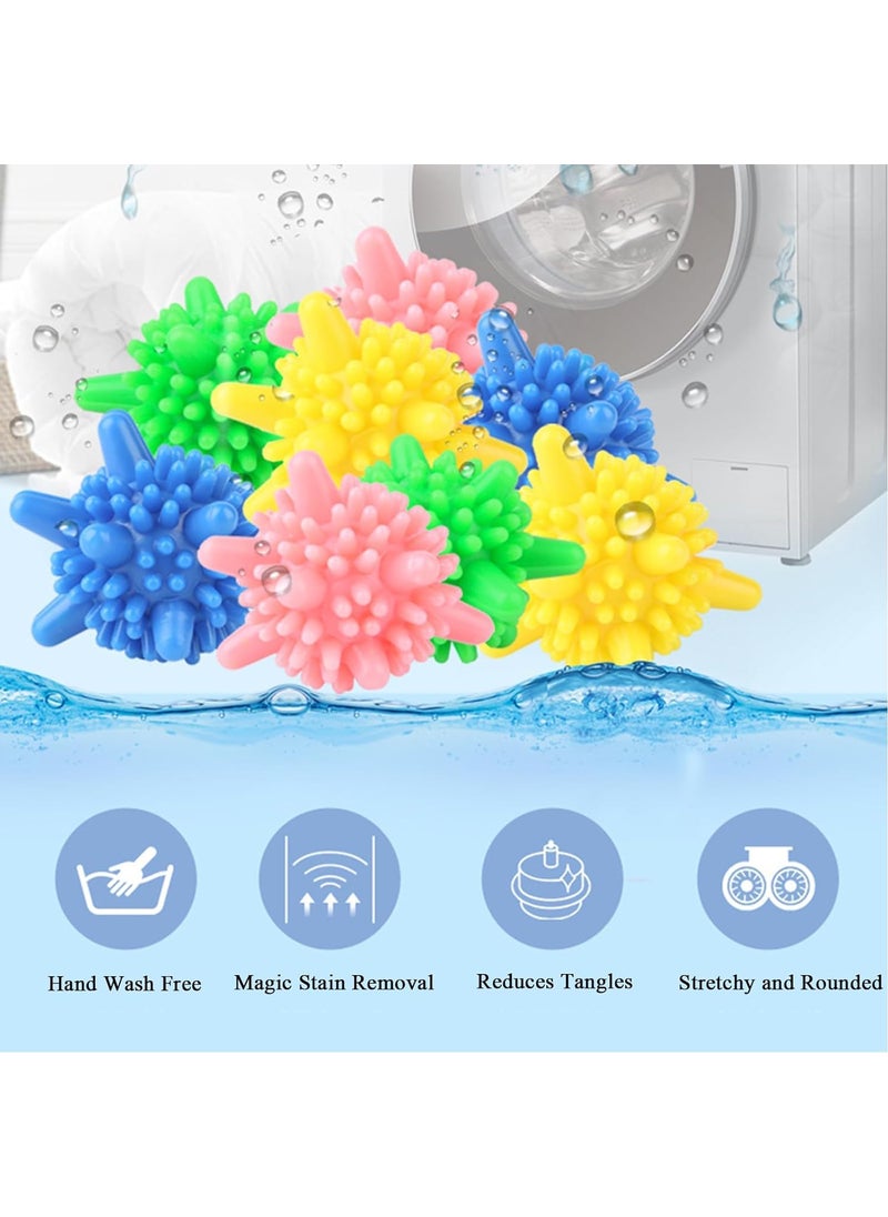 LUXERA LUXERA Premium PVC Reusable Long Lasting AntiScratches Laundry Washing Dryer Colorful Ball for Tangle Free Clothes Laundry Accessories for Fabric Scrubbing 8  - Image 4
