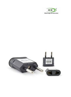HCE Adaptor 2 Round Pin to 2 Flat Pin [Black] 
