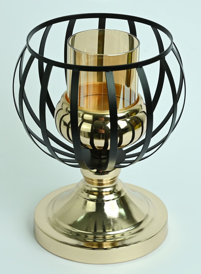 Candle Lantern Black Birdcage Lanterns Pillar Candle Holder Decorative Metal Antique Candle Holders Vintage Country Wedding Home Victoriana Décor - Image 1