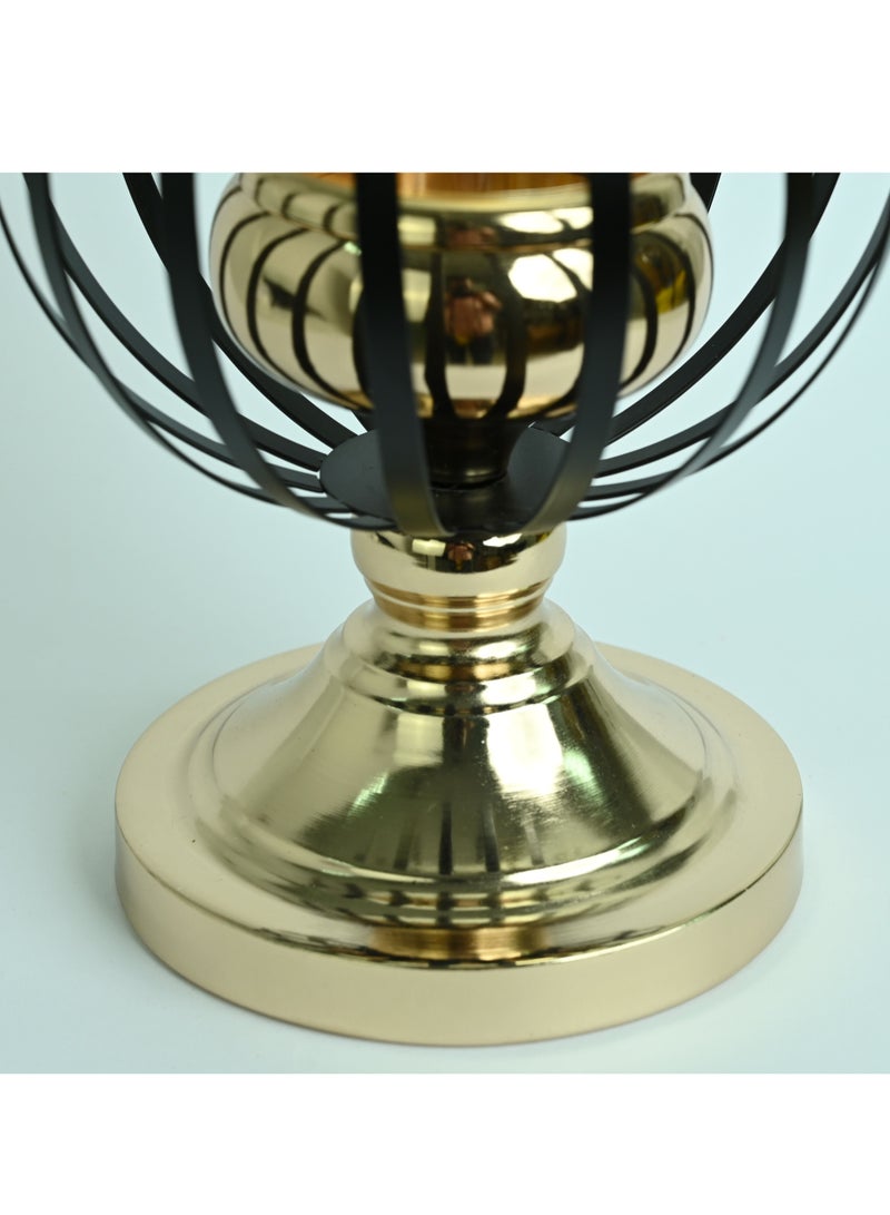 Candle Lantern Black Birdcage Lanterns Pillar Candle Holder Decorative Metal Antique Candle Holders Vintage Country Wedding Home Victoriana Décor - Image 3