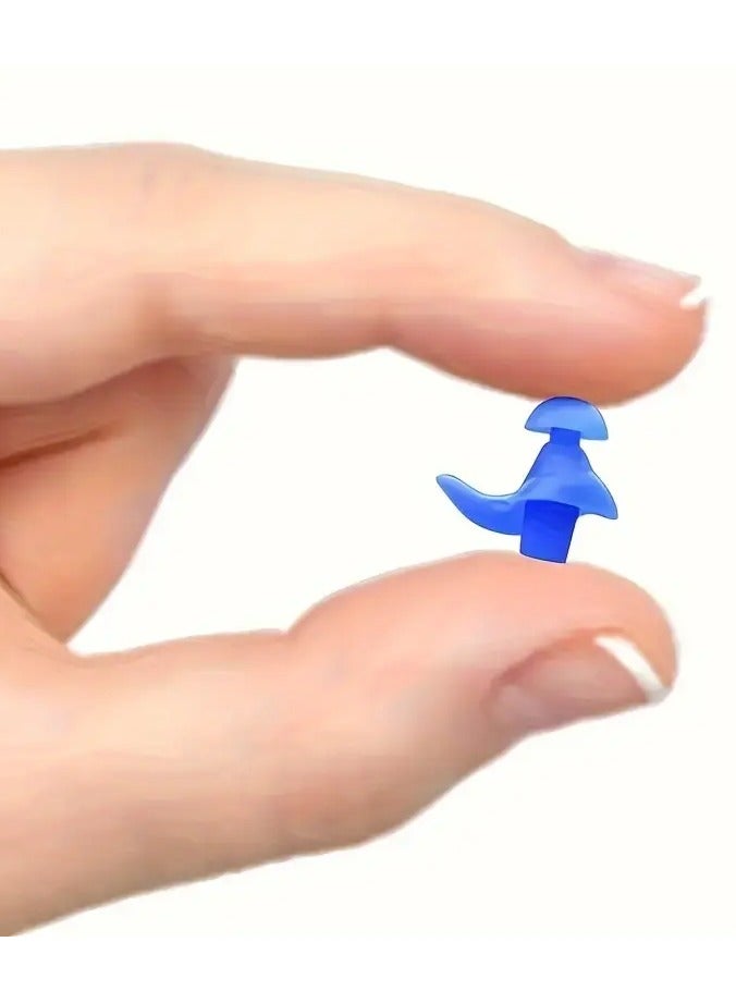 Goolsky 2pcs Silicone Spiral Earplugs for Swimming - Reusable, Waterproof Nose & Ear Protection Set with Storage Box, No Battery Needed, Ideal for Home Use  - Image 2