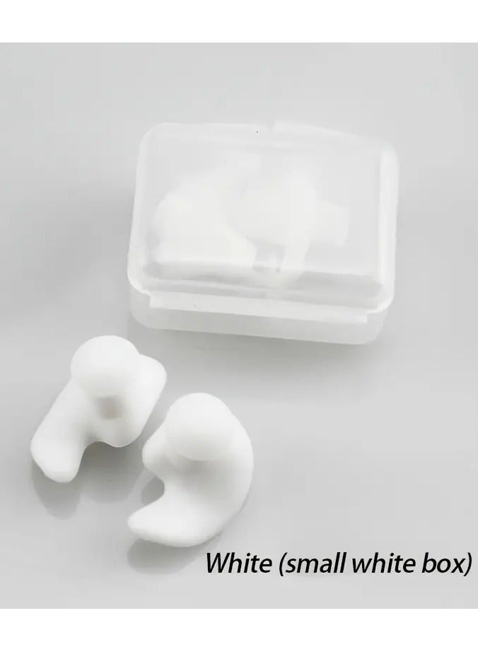 Goolsky 2pcs Silicone Spiral Earplugs for Swimming - Reusable, Waterproof Nose & Ear Protection Set with Storage Box, No Battery Needed, Ideal for Home Use  - Image 1
